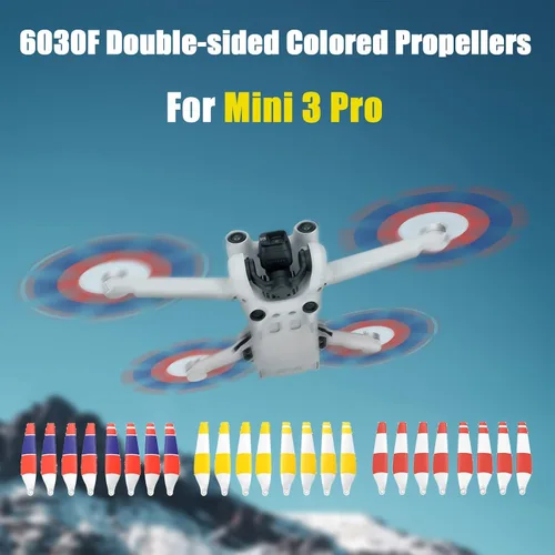 Miniatura 3 de Mini 3 4 Pro Hélices de bajo ruido para DJI Mini 4 Pro/Mini 3 Pro Cámara Drone Control remoto RC Quadcopter liberación rápida 6030F cuchillas