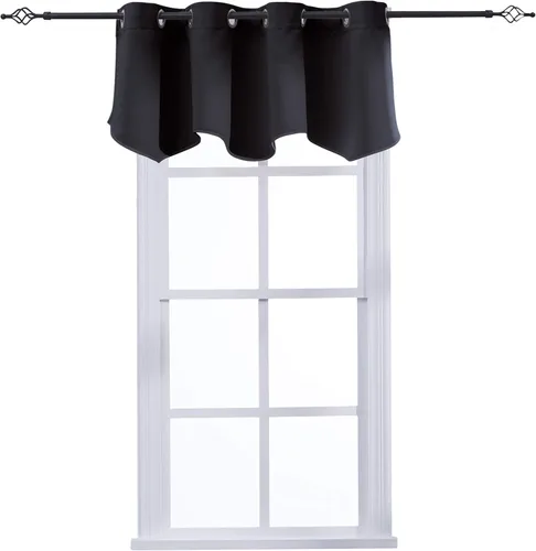Miniatura 15 de Aquazolax Cortinas opacas de 45 pulgadas de largo, juego de 2 paneles para guardería, cortinas de tratamiento de ventanas con aislamiento térmico