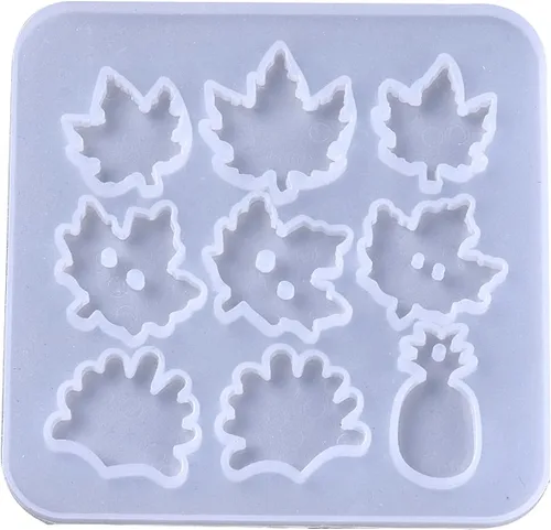 Miniatura 20 de Craftdady Molde de silicona con gemas de cabujón de 10 cavidades, molde de fundición de resina ovalada para resina epoxi UV, bricolaje