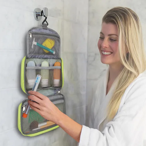 Miniatura 6 de Travelon Kit de aseo compacto para colgar, Negro, Tamaño único