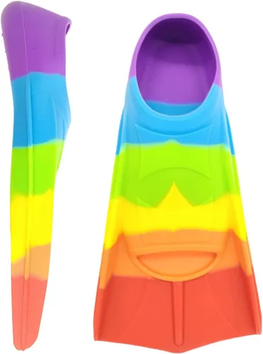 Miniatura 19 de Swimming Training Fins,Comfortable Silicone Flippers for Swimming and Diving,Size Suitable Kids Girls Boys Adult BG-Green Grassland