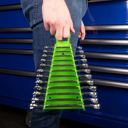 Miniatura 8 de OEMTOOLS 23106 Organizador de llaves inversas con asa, para tienda, garaje o caja de herramientas, organizadores y almacenamiento para un transporte