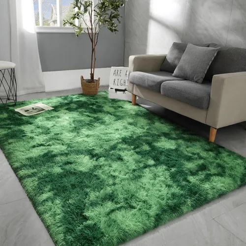 Miniatura 17 de Hutha Alfombras de Área Grandes de 5x8 pies para Sala de Estar, Alfombra Moderna Súper Suave y Esponjosa para Dormitorio, Alfombras Shag Peludas