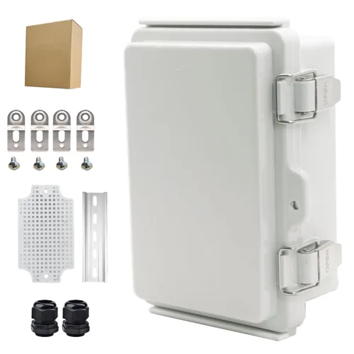 Miniatura 19 de Caja Eléctrica Impermeable para Exteriores Caja de Conexiones Resistente a la Intemperie IP67 Carcasa de Plástico ABS Caja de Proyecto