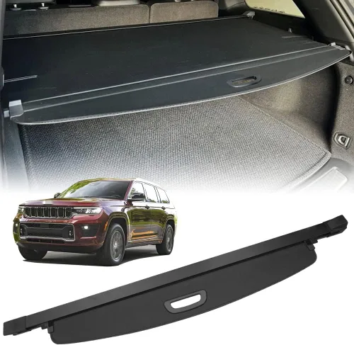 Miniatura 9 de Compatible con todo el nuevo 2026-2021 Jeep Grand Cherokee L (3 filas; WL) Cubierta de seguridad para carga trasera, pantalla de privacidad