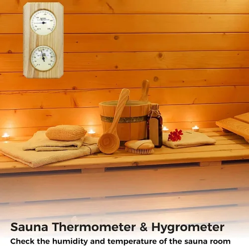 Miniatura 6 de Sauna Thermometer Fahrenheit Hygrometer Gauge 2In1 Indoor Home Sauna Thermostat,Sauna for Traditional Sauna