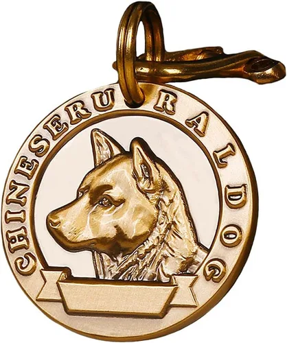 Miniatura 15 de Etiquetas de identificación para mascotas de cobre puro, etiquetas de nombre de perro personalizadas en relieve 3D con letras personalizadas