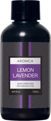 Aronica Aceite esencial de limón y lavanda, repuestos de aceite difusor para el hogar, botella de aceite esencial de repuesto, ambientadores