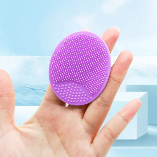 Miniatura 3 de Cepillo de limpieza facial de silicona - Exfoliante y limpiador facial para limpieza profunda, cuidado de los poros de puntos negros y acné Small