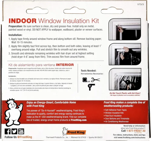 Miniatura 3 de Frost King - Kit de ventana retráctil para interiores, V733H