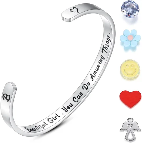 Miniatura 18 de SAM & LORI Pulseras personales para adolescentes, mujeres, regalos de joyería significativos (varios diseños) para mejor amiga, hija, nieta