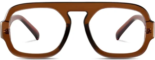 Miniatura 11 de Aviator Blue Light Blocking Glasses for Women Men Square Flat Top Computer TV Eyeglasses Anti Eyestrain