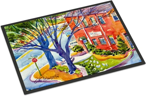 Miniatura 7 de Caroline's Treasures 6055MAT Flower - Tapete Amaryllis de 18 x 27 pulgadas para puerta delantera, para interiores y exteriores, para entrada