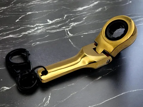 Miniatura 33 de GT/ Rotors Juego de 6 piezas - 4x Llave de trinquete de 10mm para llavero + Llavero con cinta métrica de 3 pies + Llave de trinquete mini mono All 4