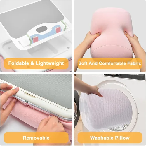 Miniatura 3 de Lap Beanbag - Soporte de almohada para Kindle con almohadilla de silicona, soporte de iPad ajustable en ángulo para cama, almohada de tableta