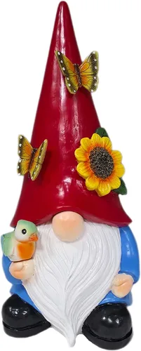 Miniatura 8 de Estatua de gnomos de jardín al aire libre para ocultar llaves, figura de gnomo para decorar el patio, caja de seguridad para llaves de repuesto