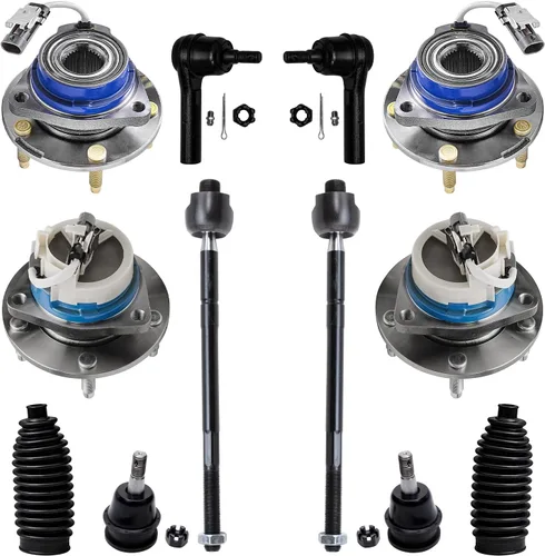 Miniatura 218 de Detroit Axle - Kit de nudillos de dirección delantera izquierda para Ford Edge Lincoln MKX 07-10, cojinete de rueda del lado del conductor, nudillo