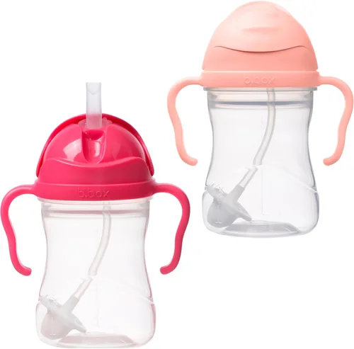 Miniatura 26 de b.box Vaso para sorber con popote pesado. Bebe desde cualquier ángulo, a prueba de fugas, a prueba de derrames, fácil agarre. Sin BPA, apto