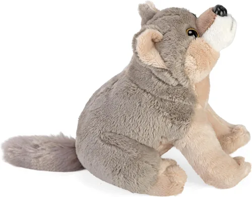 Miniatura 5 de Wild Republic Wild Calls Wolf, auténtico sonido de animal, animal de peluche, 8 pulgadas, regalo para niños, juguete de peluche, botellas de agua