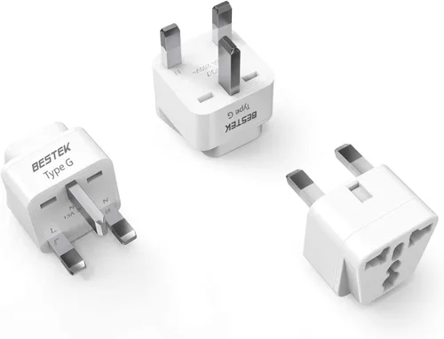 Miniatura 12 de BESTEK Adaptador de enchufe de viaje en todo el mundo, adaptador de enchufe de entrada dual de 100-250 V, adaptador universal de viaje todo en uno