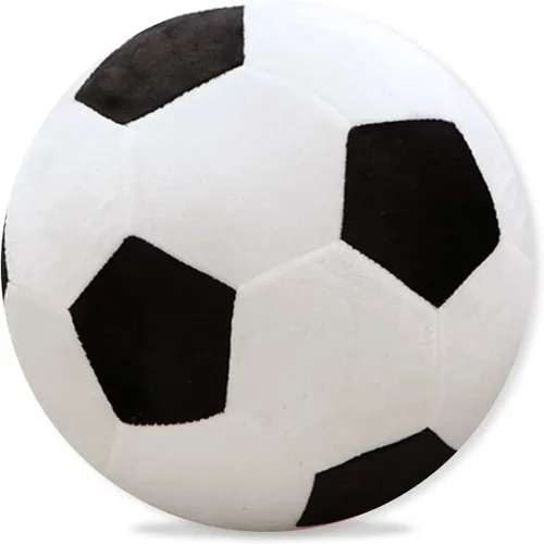 Almohada en forma de bola de felpa de fútbol de 11 pulgadas, juguete de decoración de habitación de niño de fútbol
