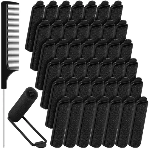 Syhood 43 piezas rodillos de esponja de espuma para el pelo para mujeres, rizadores suaves de 0.59 pulgadas para dormir, rizadores de esponja