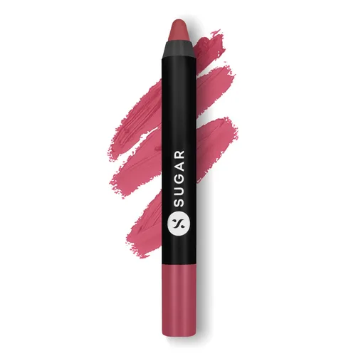 Miniatura 12 de SUGAR Lápiz labial Matte as Hell para mujeres Dura hasta 12 horas Lápiz labial con sacapuntas 2.8gm - 01 Scarlett O'Hara