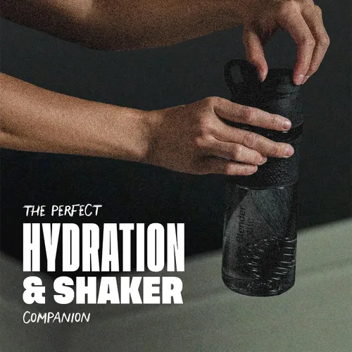 Miniatura 6 de BlenderBottle SportMixer Botella mezcladora perfecta para batidos de proteínas y pre entrenamiento, 20 onzas, color ciruela