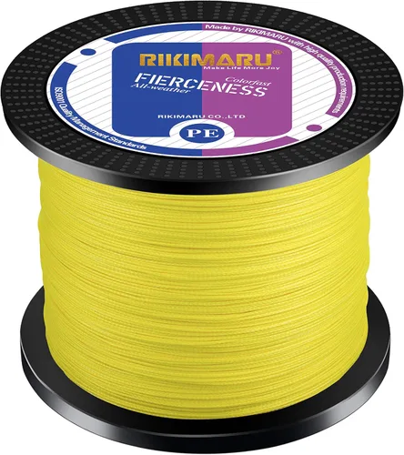 Miniatura 3 de Rikimaru - Sedal de pesca trenzado, resistente a la abrasión, Superline con cero elasticidad y baja memoria. Diámetro extrafino 327-1094 yardas