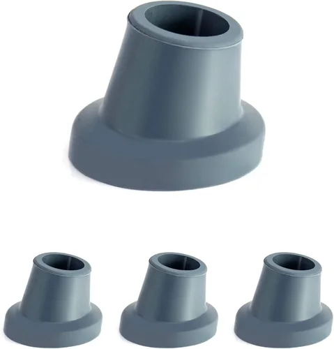 QWORK Pies de repuesto para silla de ducha, asiento de baño, paquete de 4 puntas de goma de 1 pulgada, banco de ducha y bancos de transferencia de