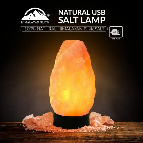 Miniatura 2 de Himalayan Glow Lámpara de sal - Lámpara de sal multicolor USB del Himalaya con control de atenuador Bombilla LED Base de plástico Brillo