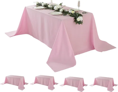Miniatura 28 de Paquete de 5 Manteles Cuadrados 60 x 60 Pulgadas de Carbón, Mantel de Poliéster Lavable para Uso en Hogar, Fiesta, Boda o Restaurante.