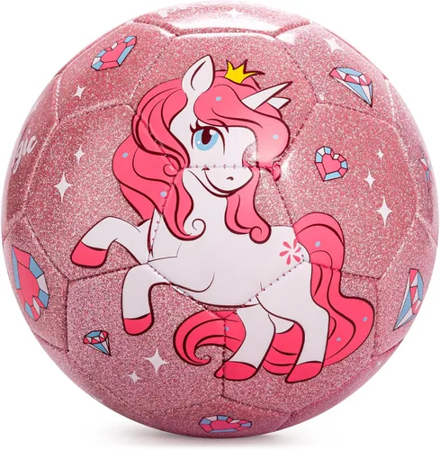 Balón de fútbol tamaño 4, tamaño 3, tamaño 2 con bomba desinflada, juguetes de dinosaurio de unicornio con purpurina para niños pequeños, juegos