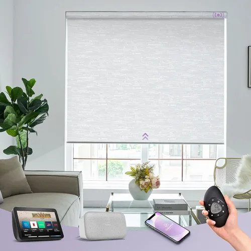 Miniatura 17 de Graywind Persiana Enrollable Motorizada 100% Opaca Compatible con Alexa Google Control Remoto Inteligente Persianas Recargables con Batería Motor