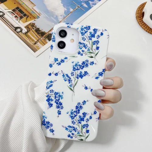 Miniatura 3 de J.west Funda floral para iPhone 11 de 6.1 pulgadas, diseño de patrón de flores de TPU suave, parachoques a prueba de golpes para mujeres y niñas