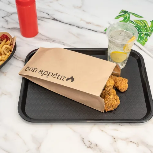 Miniatura 7 de Restaurantware Bag Tek - Bolsas de papel de aluminio de 6.5 x 4.1 pulgadas, 100 envoltorios para perros calientes de medio galón, papel de estraza