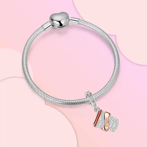 Miniatura 107 de Dije de girasol con diseño de estrella y luna y elefante para pulsera, collar de plata de ley 925, dijes de corazón de amor para mujer, regalo