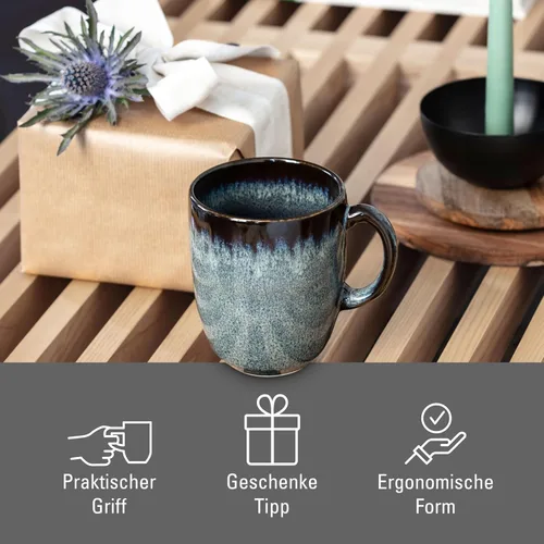 Miniatura 6 de Villeroy & Boch – Taza Lave gris con asa, elegante taza de gres ideal para el uso diario, apto para lavavajillas, gris, 13.5 fl oz