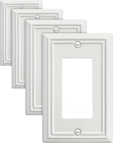 Miniatura 13 de Paquete de 2 cubiertas para interruptor de luz, placa de pared de triple palanca de níquel satinado, cubierta de placa de interruptor de metal