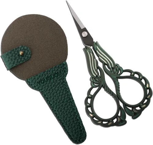 Miniatura 10 de YOUGUOM Tijeras pequeñas para bordar, tijeras de costura para manualidades, tijeras de punta afilada para costura, roscado, manualidades