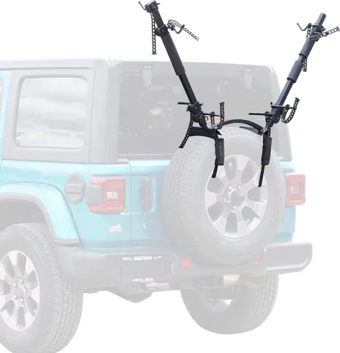 Miniatura 7 de Let's Go Aero TireBiter 2-Bike VRack Carrier para neumáticos de repuesto Compatible con cámara de respaldo (modelo B00987)