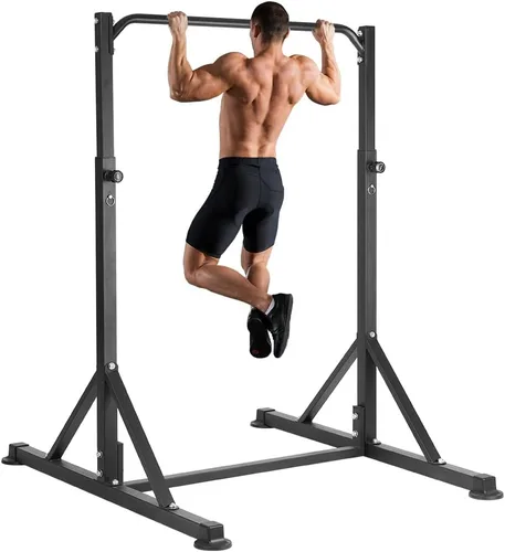 Pull Up Station, Power Tower Adjustable Pullup Bar Free Standing, Heavy Duty Multifunction Strength Training Pull Up Bar, Gym Workout Fitness