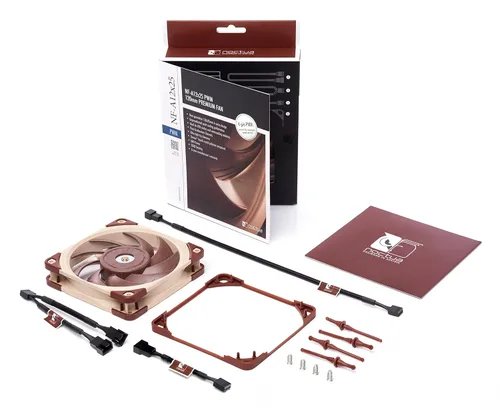 Miniatura 4 de Noctua NF-A12x25 PWM, Ventilador Premium Silencioso, 4-Pino (120mm, Marrón)