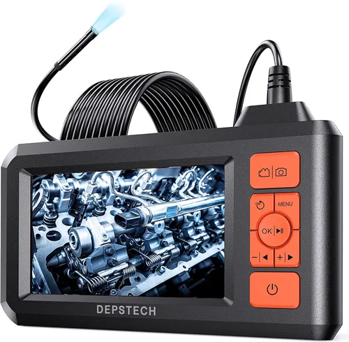 Miniatura 9 de DEPSTECH - Endoscopio industrial de 5.5 mm, cámara de inspección de boroscopio digital HD 1080P con pantalla de 4.3 pulgadas, cámara serpiente