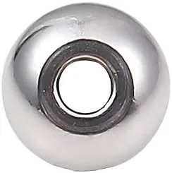 Miniatura 6 de BEADIA Cuentas espaciadoras de acero inoxidable de 0.197 x 0.118 in Rondelle sueltas para hacer joyas de bricolaje, 100 unidades con agujero