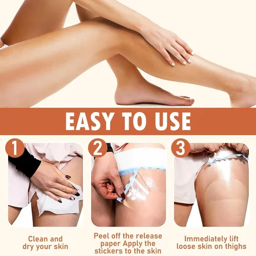 Miniatura 4 de Thigh Lift Tape, Leg Antifrlc Tion Stickers, New Transparent Anti-Friction Patch, Thigh Lift Tape Transparent, Anti-Chafing Skin liftingand Firming