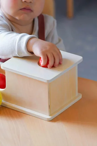 Miniatura 2 de Adena Montessori Juguete de madera para bebés de 6 a 12 meses, 3 bolas, clasificar y apilar, juguete educativo colorido para niños pequeños de 1 a 2