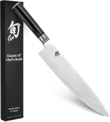 Shun cuchillo clásico para chef, 10 pulgadas, Negro