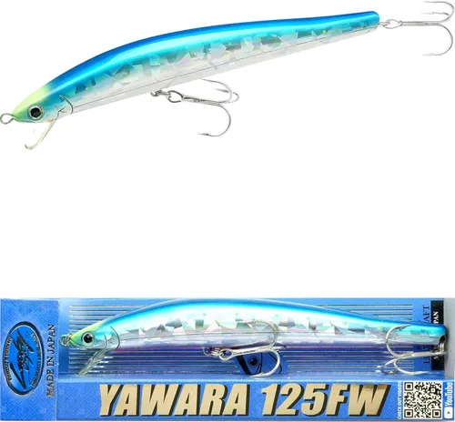 Miniatura 22 de LUCKY CRAFT FlashMinnow 125 YAWARA, señuelos de pesca de agua salada, accesorios y equipo de pesca de surf Jerkbait, señuelos de pesca de fletán