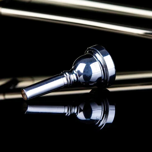 Miniatura 6 de Glory - Trombón profesional plateado con boquilla de 12c